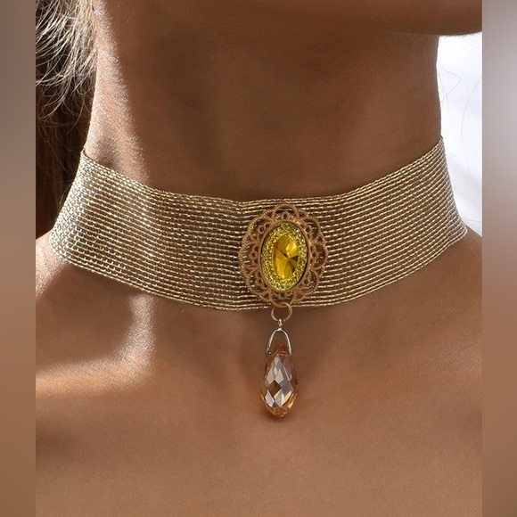 Free People Jewelry - Stone Choker Necklace N1777